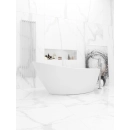 Wanna wolnostojąca akrylowa 1500x750x690 mm, z białym korkiem, z przelewem szczelinowym