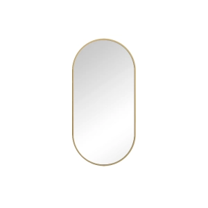 VIRGO lustro owalne 500x1000 mm, rama złota szczotkowana, LED neutralny