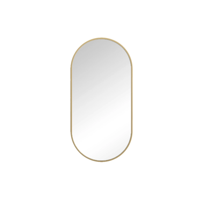 VIRGO lustro owalne 500x1000 mm gold LED