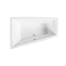 Alvi Duo Slim Wanna asymetryczna do zabudowy, akrylowa, z przelewem, 1700x1250 mm, lewa