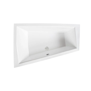 Alvi Duo Slim Wanna asymetryczna do zabudowy, akrylowa, z przelewem, 1700x1250 mm, lewa