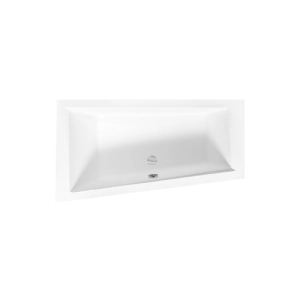 Alvi Slim Wanna asymetryczna do zabudowy, akrylowa, z przelewem, 1600x900 mm, lewa