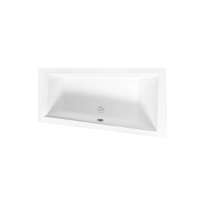 Alvi Slim Wanna asymetryczna do zabudowy, akrylowa, z przelewem, 1600x900 mm, prawa