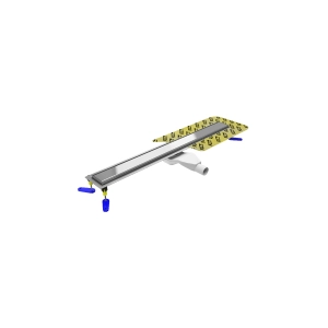 Odpływ liniowy + mankiet + nóżki  L=70 cm - poler