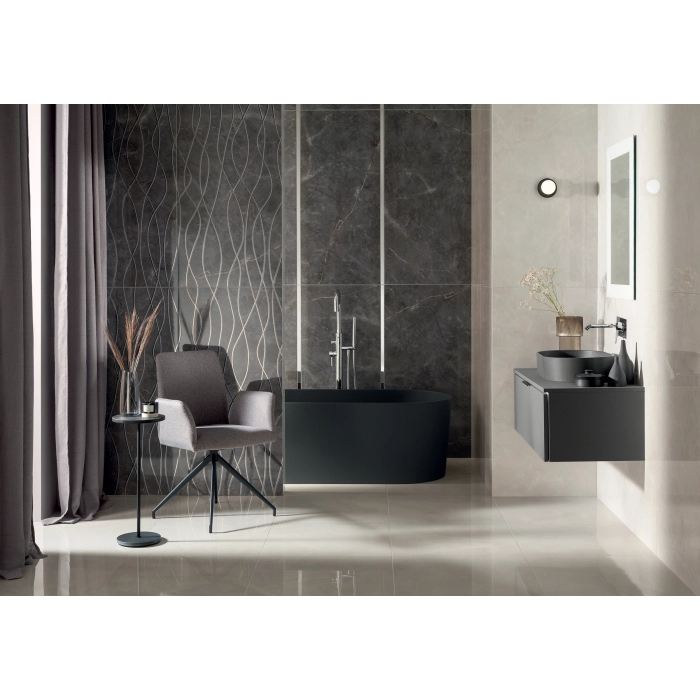 Domino Płytka ścienna Visine grey GLOSS 59,8x119,8 Tubądzin