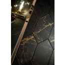 Domino Dekor ścienny Caramell gold form 22,5x14,8 Tubądzin