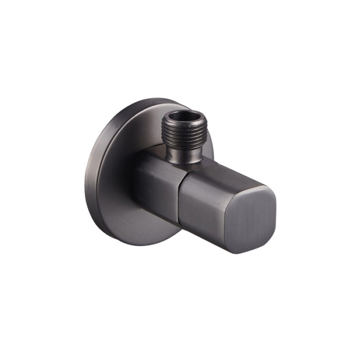 Zawór kątowy z mosiądzu, 1/2x3/8" (1szt) gun metal
